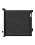Keezi Retractable Gate Baby Gate Pet Safety Fence Extends up to 140cm Black