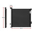 Keezi Retractable Gate Baby Gate Pet Safety Fence Extends up to 140cm Black