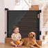 Keezi Retractable Gate Baby Gate Pet Safety Fence Extends up to 140cm Black