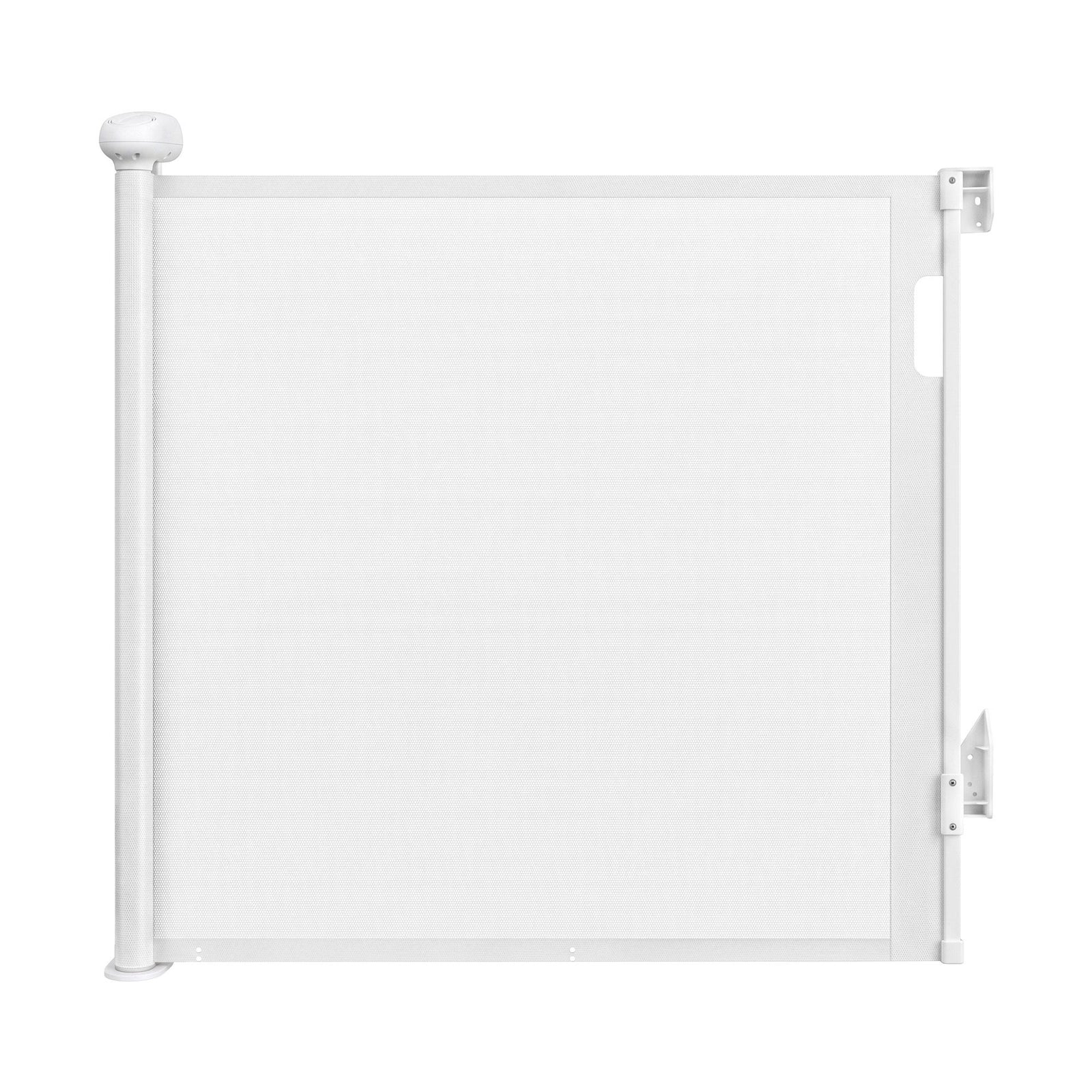 Retractable Gate Baby Gate Pet Safety Fence Extends up to 140cm White