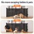Keezi Retractable Gate Baby Gate Pet Safety Fence Extends up to 400cm Black