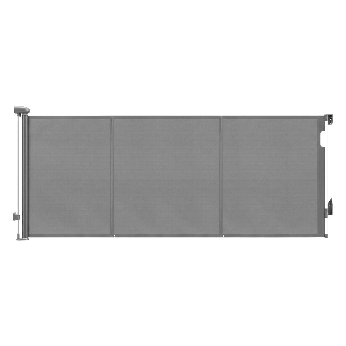 Retractable Baby Gate & Pet Safety Fence, Extends to 400cm, Grey Colour