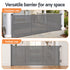 Retractable Baby Gate & Pet Safety Fence, Extends to 400cm, Grey Colour