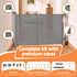 Retractable Baby Gate & Pet Safety Fence, Extends to 400cm, Grey Colour