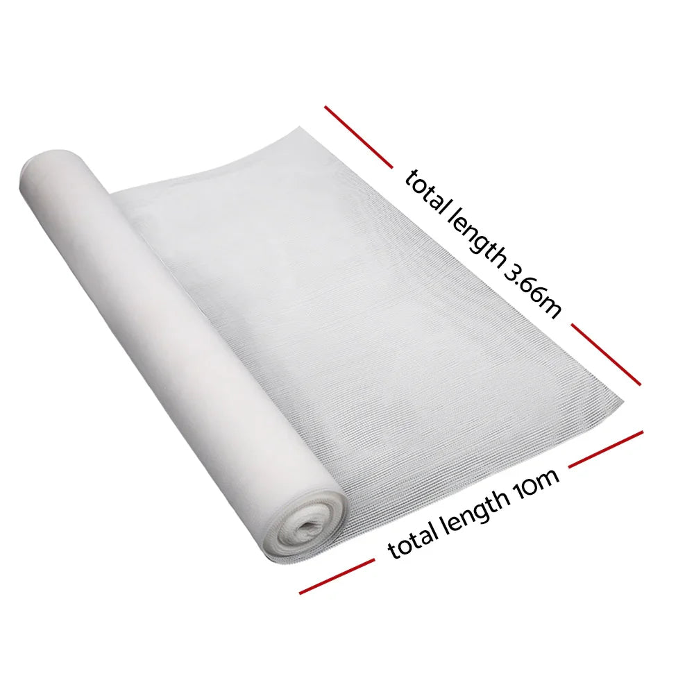 30% Shade Cloth 3.66x10m Shadecloth Wide Heavy Duty White