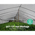 30% Shade Cloth 3.66x10m Shadecloth Wide Heavy Duty White