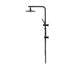 10" Rain Shower Head Set with Shower Mixer Round Black