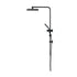 10" Rain Shower Head Set Square 3-Mode Black