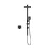 10" Rain Shower Head Set with Shower Mixer Square Black