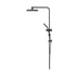 10" Rain Shower Head Set with Shower Mixer Square Black