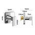 Shower Mixer Tap Square Chrome