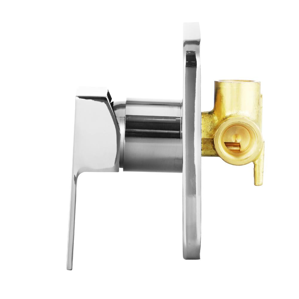 Shower Mixer Tap Square Chrome