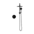 10" Rain Shower Head Set with Mixer Round 3-Mode Black