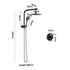 10" Rain Shower Head Set with Mixer Round 3-Mode Black