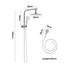 10" Rain Shower Head Set Round 3-Mode Gooseneck Chrome