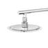 10" Rain Shower Head Set Round 3-Mode Gooseneck Chrome