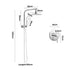 10" Rain Shower Head Set with Mixer Round 3-Mode Chrome