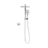 10" Rain Shower Head Set with Mixer Square 3-Mode Black