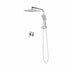 10" Rain Shower Head Set with Mixer Square 3-Mode Black