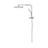 10" Rain Shower Head Set with Mixer Square 3-Mode Chrome