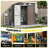Giantz Garden Shed 1.62x1M Outdoor Storage Tool Workshop House Shelter Brown