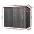 Outdoor Bin Storage Shed – Fits 2×240L Bins, Galvanised Steel, Grey