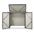 Outdoor Bin Storage Shed – Fits 2×240L Bins, Galvanised Steel, Grey