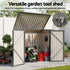 Outdoor Bin Storage Shed – Fits 2×240L Bins, Galvanised Steel, Grey