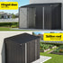 Giantz Garden Shed Galvanised Steel 3.05x1.5M Outdoor Storage Shed Workshop House Shelter