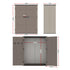 Garden Shed Outdoor Storage Shed Tool Workshop with Lockable Doors