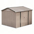 Giantz 3X3M Garden Shed Outdoor Storage Backyard Tool Shed Galvanized Steel Brown
