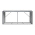 Firewood Storage Shed 334.5CM x 92CM Outdoor Log Rack Galvanised Steel Wood Holder