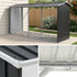Firewood Storage Shed 334.5CM x 92CM Outdoor Log Rack Galvanised Steel Wood Holder