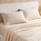 Giselle Queen Sheet Set 150 GSM Anti-pilling Micro Flannel, Fast Drying Lightweight 4 Piece, 40CM Deep Pocket Fits Thick Mattress, Cream White