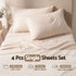 Single Sheet Set 150 GSM Micro Flannel Deep Pocket Cream White