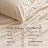 Single Sheet Set 150 GSM Micro Flannel Deep Pocket Cream White