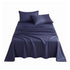 Giselle Kingsingle 500TC Cotton 4Pcs Sheet Set with 40cm Extra Deep Pocket for Thick Mattresses Sateen Weave for Sweaty Nights Navy Blue