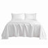 Giselle King 500TC Cotton 4Pcs Sheet Set with 40cm Extra Deep Pocket for Thick Mattresses Sateen Weave for Sweaty Nights White