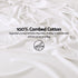 Giselle Kingsingle 500TC Cotton 4Pcs Sheet Set with 40cm Extra Deep Pocket for Thick Mattresses Sateen Weave for Sweaty Nights White