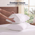 Giselle Kingsingle 500TC Cotton 4Pcs Sheet Set with 40cm Extra Deep Pocket for Thick Mattresses Sateen Weave for Sweaty Nights White