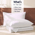 Single 500TC Cotton 4Pcs Sheet Set 40cm Deep Pocket White Bundle