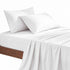 Single 500TC Cotton 4Pcs Sheet Set 40cm Deep Pocket White Bundle