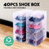 40X Shoe Box Storage Clear Case Foldable Stackable