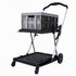 Artiss Shopping Trolley with Wheels 2 Layer w/1 Crate Foldable Trolley Grey