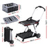 Shopping Trolley with Wheels 2 Layer w/1 Crate Foldable Trolley Grey