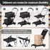 Shopping Trolley with Wheels 2 Layer w/2 Crates Foldable Trolley Black