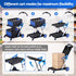 Shopping Trolley with Wheels 2 Layer w/2 Crates Foldable Trolley Blue