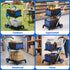 Shopping Trolley with Wheels 2 Layer w/2 Crates Foldable Trolley Blue
