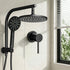 9'' Rain Shower Head Set Handheld Round High Pressure Mixer Tap Chrome
