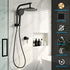 9'' Rain Shower Head Set Handheld Round High Pressure Mixer Tap Chrome